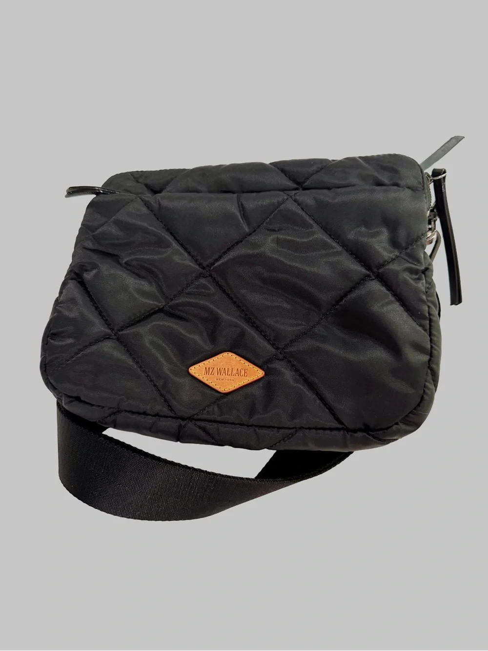 MZ Wallace Madison Crossbody II - Black Quilted Nylon (MINT Condition!)